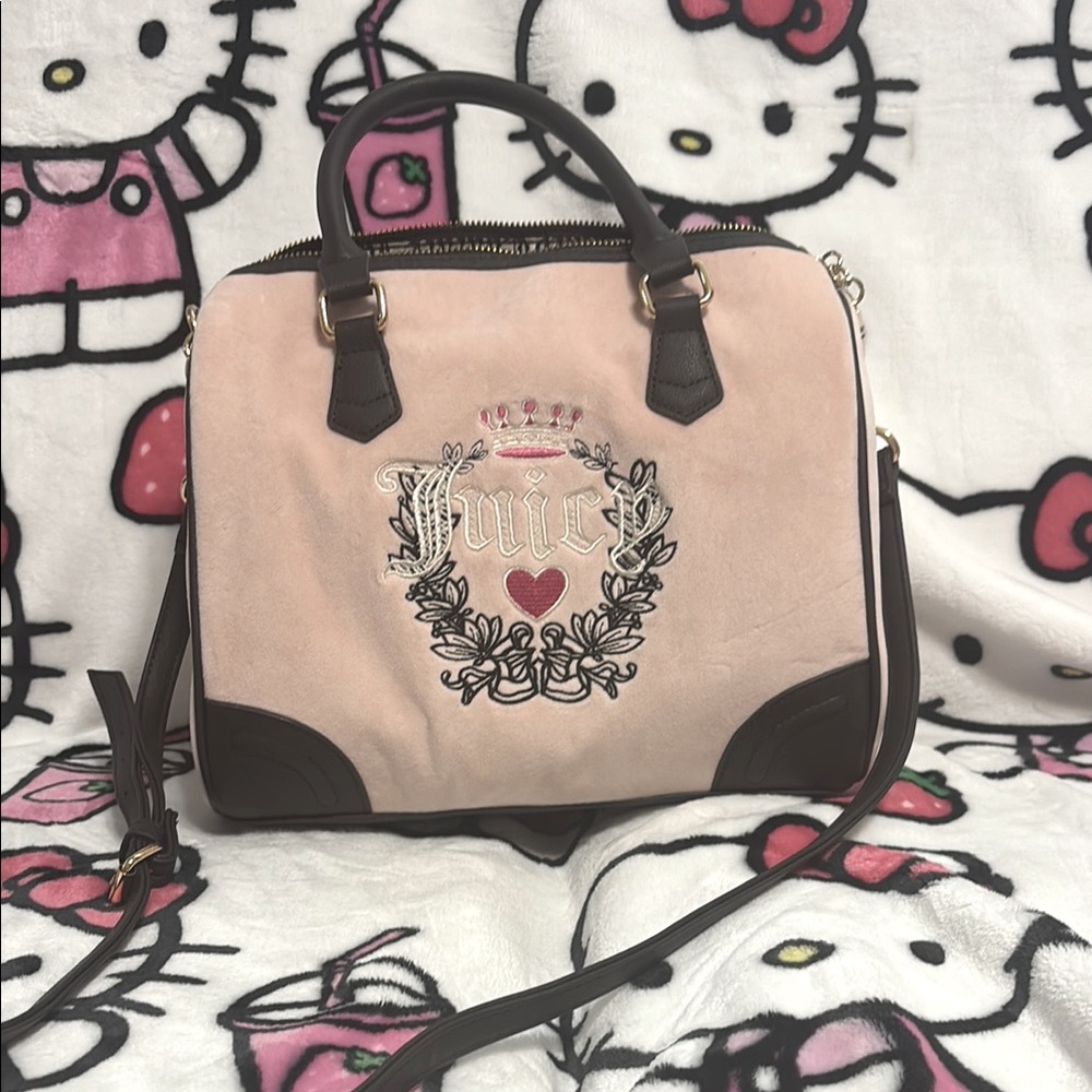 Juicy Couture Pink and Brown Women's Bag